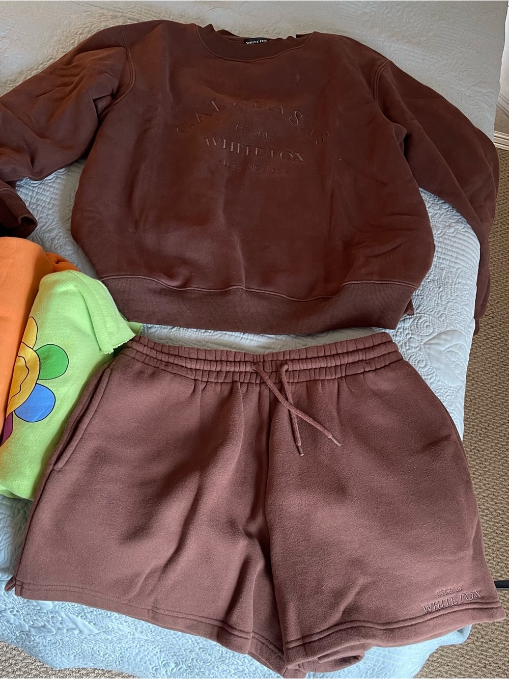 White Fox brown sweatset